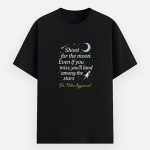 Shoot for the Moon - Black T-Shirt
