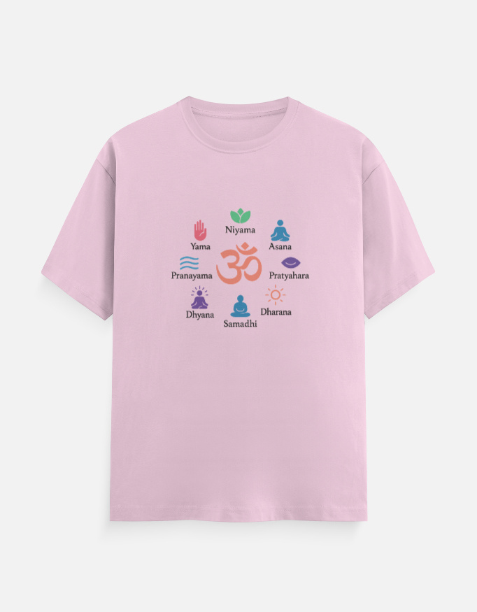 Ashtaang Yog - Pink T-Shirt